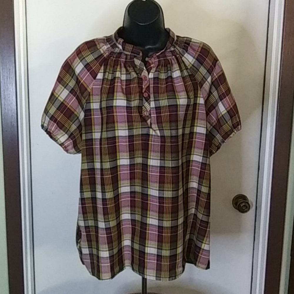 Vintage Top - plaid design